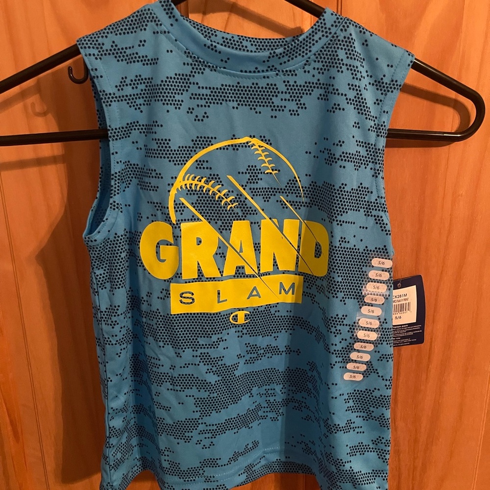 New With Tags, Boys Size 5/6 Champion Tank Top